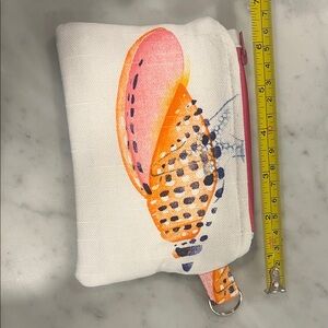Colorful Seashell Print Pouch